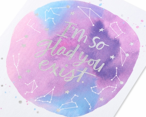 American Greetings #21 Birthday Card (Glad You Exist) Perspective: back