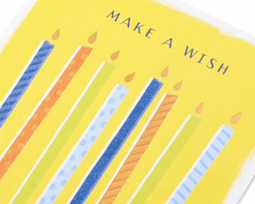 American Greetings #60 Birthday Card (Make a Wish) Perspective: back