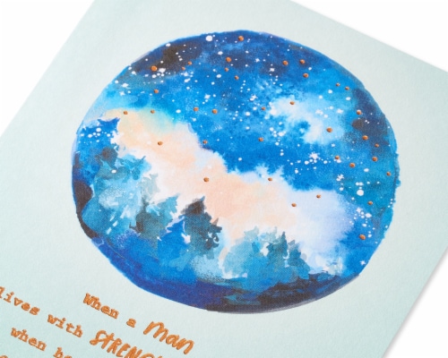 American Greetings Birthday Card for Man - Strength and Spirit (#26) Perspective: back