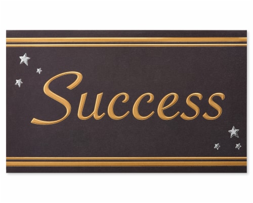 American Greetings #60 Graduation Gift Card Holder (Success) Perspective: back