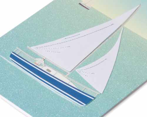 Papyrus Birthday Card (Sailboat) Perspective: back
