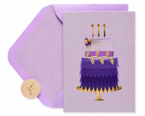 Papyrus Birthday Card (Eloquent Cake) Perspective: back