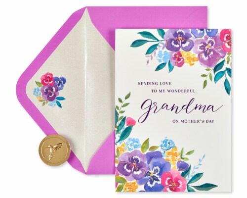 Papyrus Mother's Day Card for Grandma (Sending Love) Perspective: back