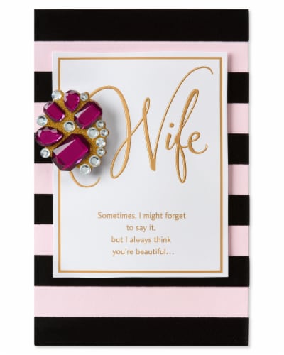 American Greetings Valentine’s Day Card for Wife (Lucky) Perspective: back