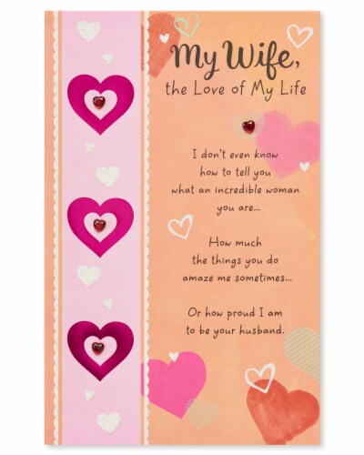 American Greetings Valentine’s Day Card for Wife (Luckiest Guy) Perspective: back