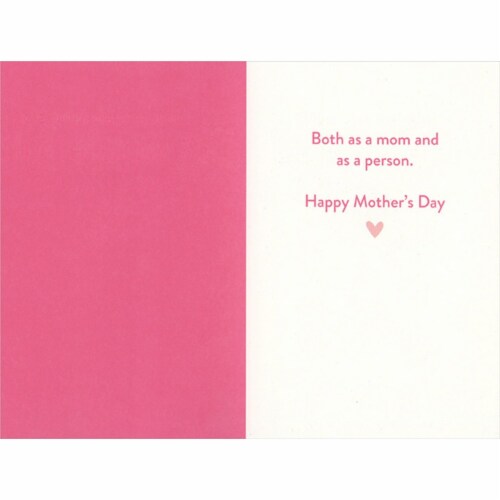 RPG You're Absolutely Wonderful: White Branch with Pink Hearts Mother's Day Card Perspective: back