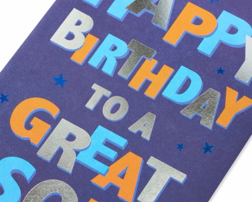 American Greetings #28 Birthday Card for Son (To A Great Son) Perspective: back