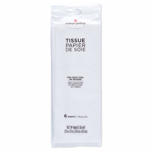 American Greetings Tissue Paper White (#10) Perspective: back
