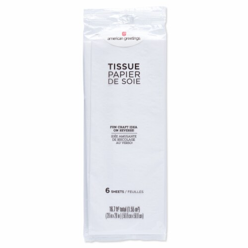 American Greetings Tissue Paper White (#10) Perspective: back