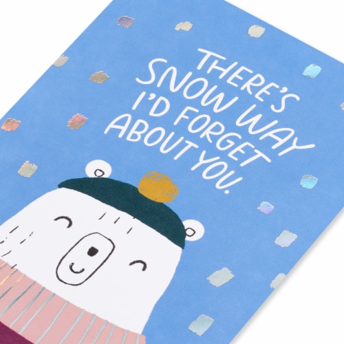 American Greetings #59 Christmas Card (There's Snow Way...) Perspective: back