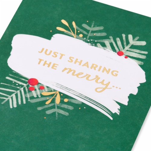 American Greetings Christmas Card #61 (Just Sharing The Merry…) Perspective: back