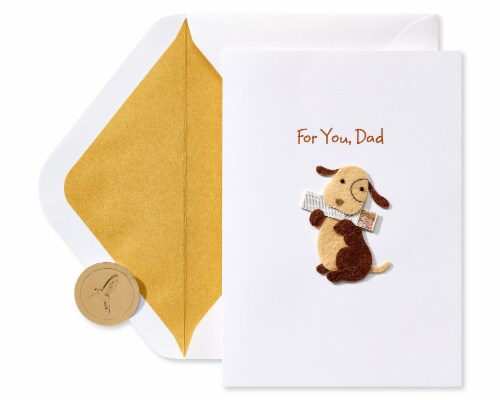 Papyrus #56 Father's Day Card (Dog and Newspaper) Perspective: back
