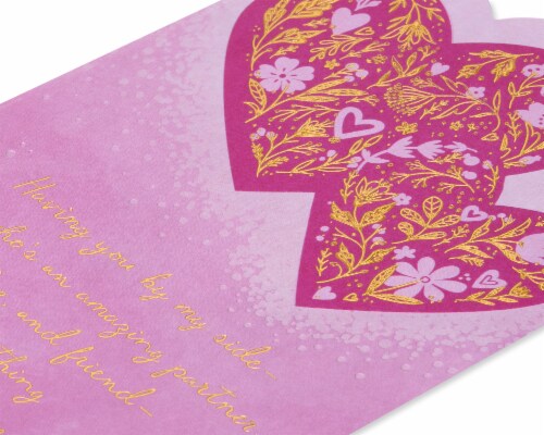 American Greetings #58 Mother's Day Card for Wife (Hearts) Perspective: back