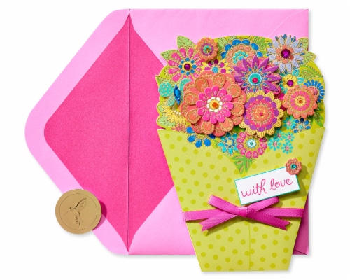 Papyrus #54 Mother's Day Card (Bouquet) Perspective: back