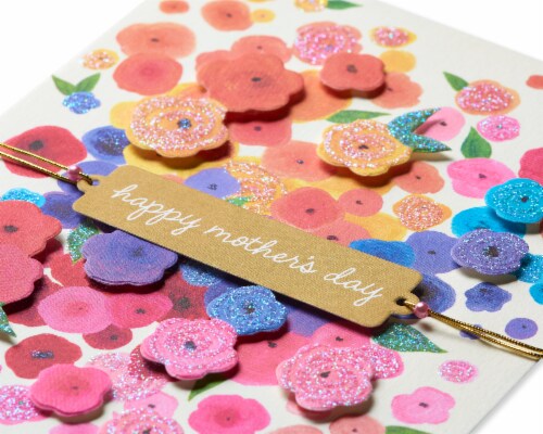Papyrus #55 Mother's Day Card (Flower Cascade) Perspective: back