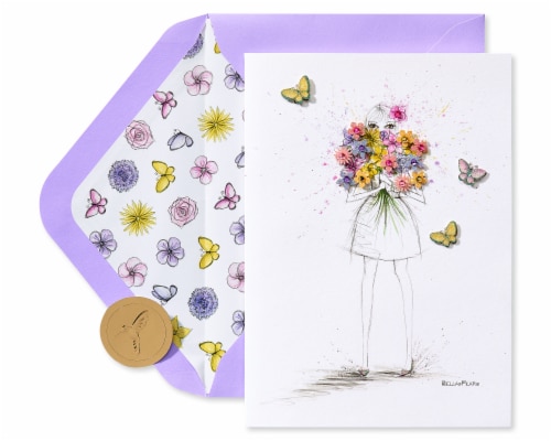 Papyrus #56 Mother's Day Card (Flowers) Perspective: back