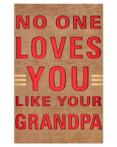 American Greetings #62 Father's Day Card for Grandpa (Loved) Perspective: back