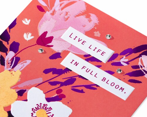 American Greetings #60 Mother's Day Card for Mom (Casual Floral) Perspective: back
