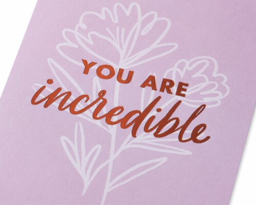 American Greetings #59 Mother's Day Card (Lettering over Flower) Perspective: back