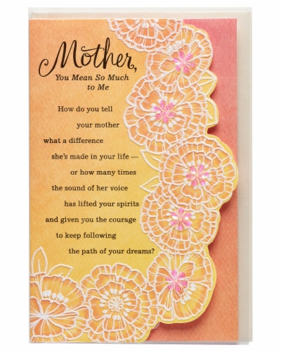 American Greetings Mother's Day Card from Daughter (Mean so Much) Perspective: back