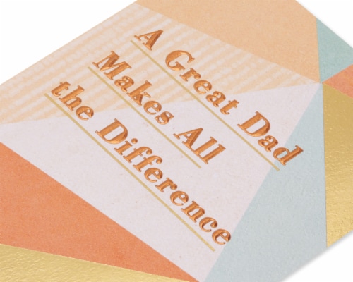 American Greetings Father's Day Card for Father (A Great Dad) Perspective: back