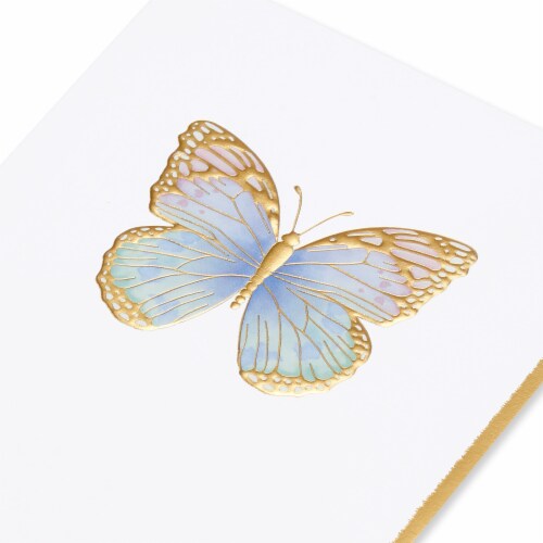 Papyrus Thinking Of You Card #56, Butterfly Perspective: back