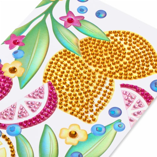 Papyrus Thinking Of You Card #55, Gemmed Flower Perspective: back