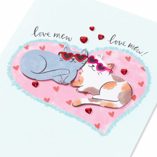 Papyrus Valentine's Day Card #55 (Love Mew!) Perspective: back