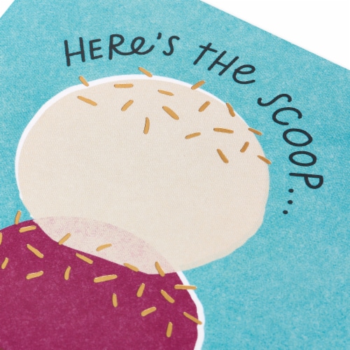 American Greetings Birthday Card - Here's The Scoop (#25) Perspective: back