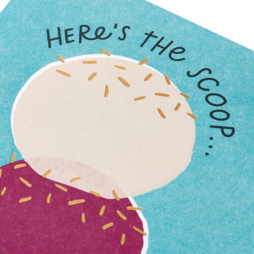 American Greetings Birthday Card - Here's The Scoop (#25) Perspective: back
