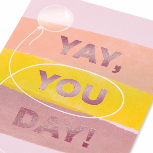 American Greetings Birthday Card - Yay You Day (#27) Perspective: back