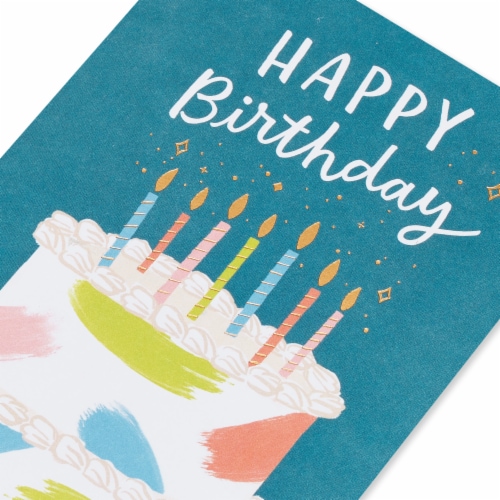 American Greetings Birthday Card - Birthday Cake (#21) Perspective: back
