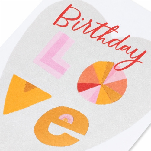 American Greetings Birthday Card - Birthday Love (#40) Perspective: back