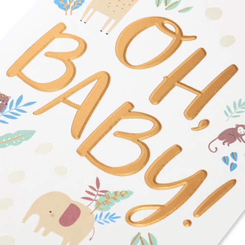 American Greetings Baby Shower Card - Oh Baby (#19) Perspective: back