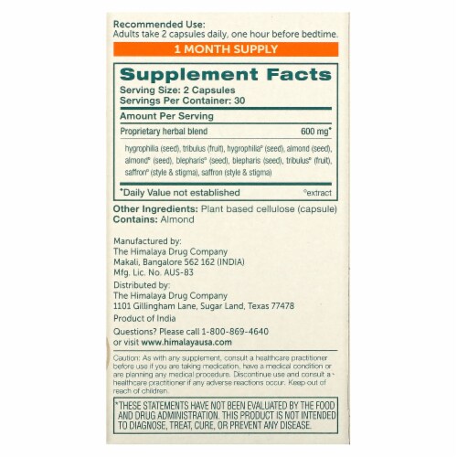Himalaya VigorCare for Men - 60 Vegetarian Capsules Perspective: back