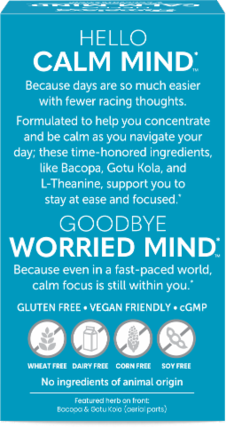 Himalaya® Hello Calm Mind Vegetarian Capsules Perspective: back