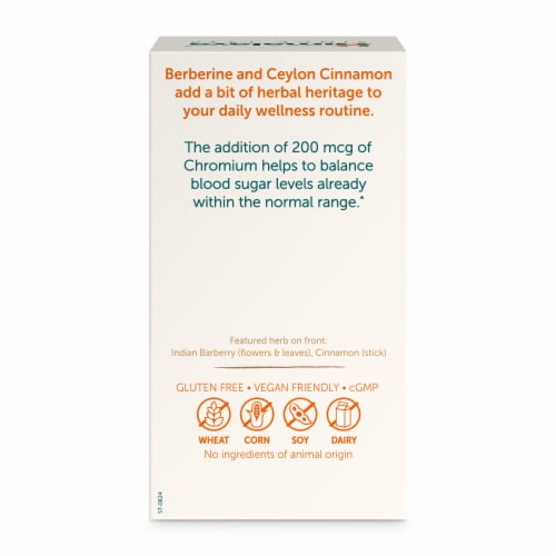 Himalaya® Berberine + Ceylon Cinnamon Dietary Supplements Perspective: back