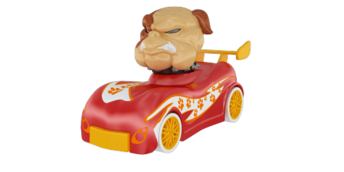 Knuckle-Headz Bulldog Perspective: back