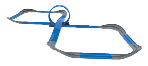 Tracer Racers RC Super 8 Loop Speedway Perspective: back