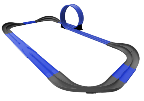 Tracer Racers RC Blazin' Loop Speedway Perspective: back