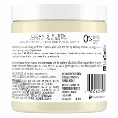 Nexxus® Sulfate-Free Exfoliating & Nourishing Detox Hair Treatment Scalp Scrub Perspective: back