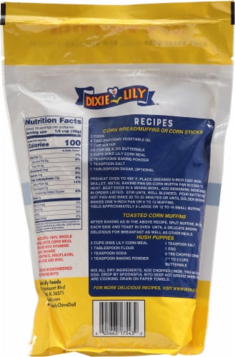 Dixie Lily™ Ground Cornmeal Pouch Perspective: back