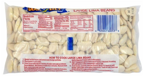 Dixie Lily Large Lima Beans Perspective: back