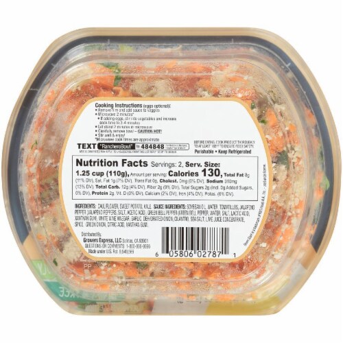Green Giant Fresh Green Chile Sauce Rancheros Bowl Perspective: back