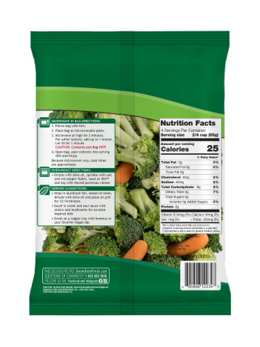 Green Giant™ Broccoli Florets & Baby Carrots Perspective: back