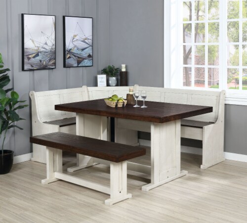 Breakfast nook table clearance set with storage