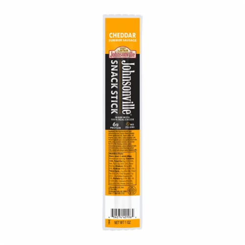 Johnsonville Cheddar Summer Sausage Perspective: back