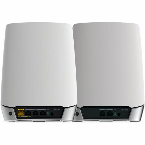 Netgear RBK752100NAS Orbi AX4200 Wireless Tri-Band Mesh Wi-Fi 6 System, Router + 1 Satelli Perspective: back