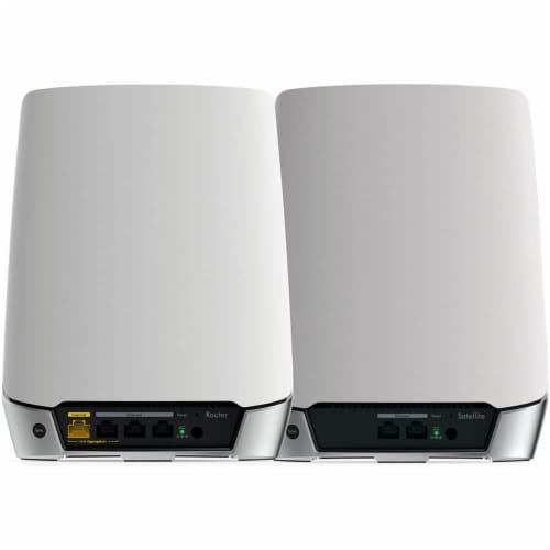 Netgear RBK752100NAS Orbi AX4200 Wireless Tri-Band Mesh Wi-Fi 6 System, Router + 1 Satelli Perspective: back
