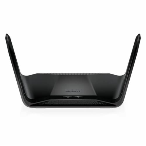 Netgear RAX70100NAS Nighthawk 8-Stream Tri-Band WiFi 6 Router Perspective: back